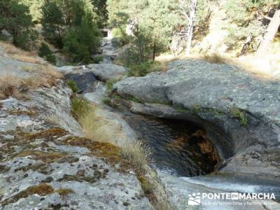 Marmitas _ Chorro de Navafría - rutas senderismo sierra de madrid; excursiones en madrid